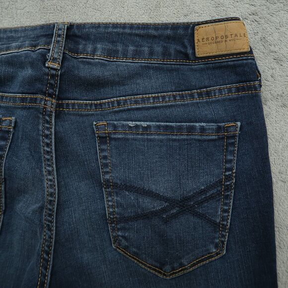 Aeropostale Jegging Jeans Women's Size 6R Blue Low-Rise 27.5" Inseam Distressed - Picture 14 of 16